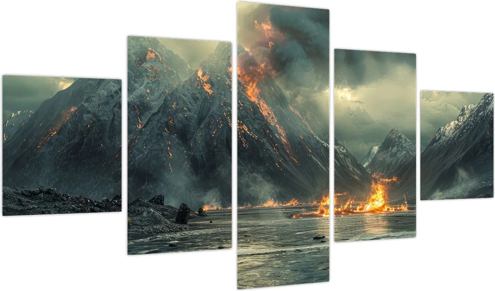 Obraz - Erupcja wulkanu (125x70 cm)