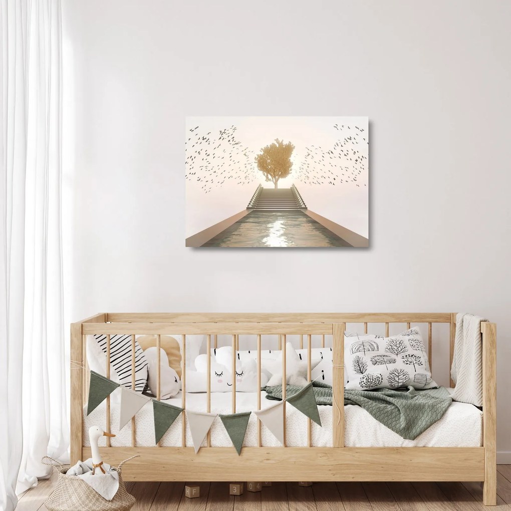Obraz na szkle - Most do nieznanego (70x50 cm)