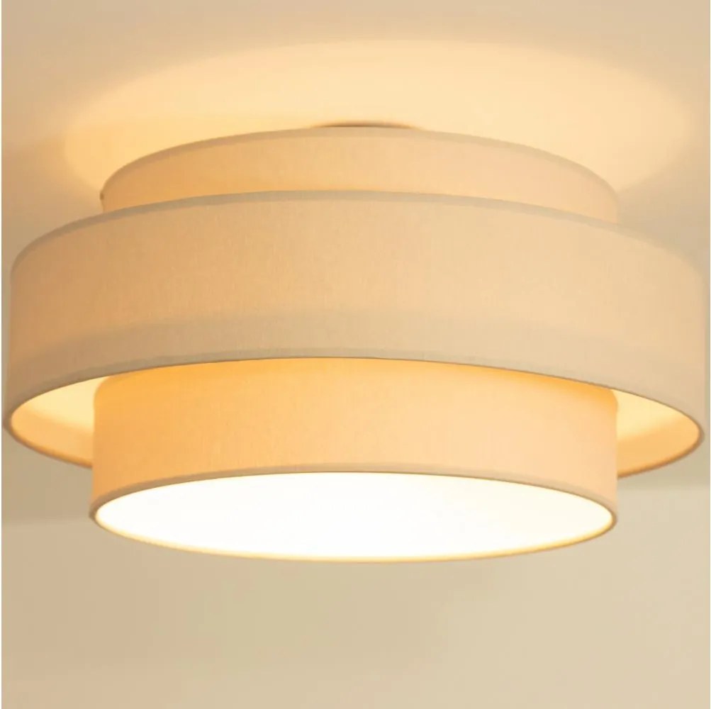 Brilagi - Lampa sufitowa RESNA 1xE27/60W/230V śr. 40 cm beżowa