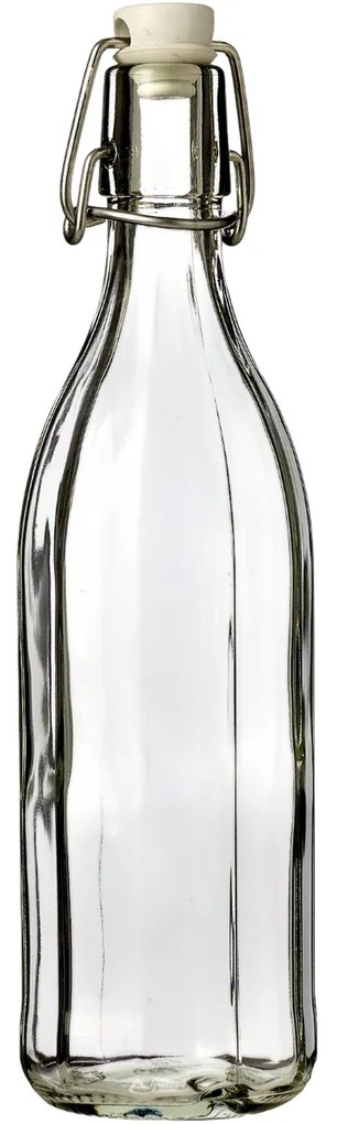 Szklana butelka z zamknięciem typu clip, 1 l, 6szt., 1 l