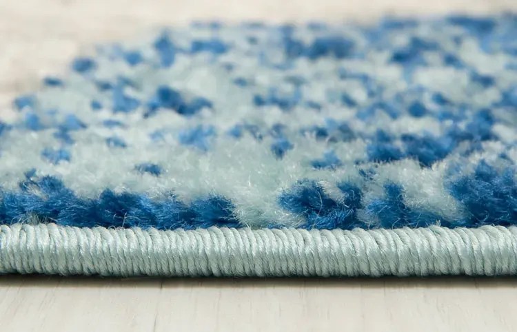 Niebieski młodzieżowy dywan w gwiazdki K8-G24