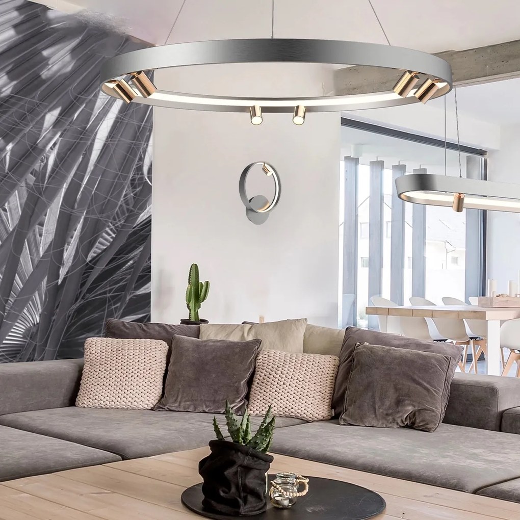 Okrągła lampa wisząca z reflektorkami Spectra No.2