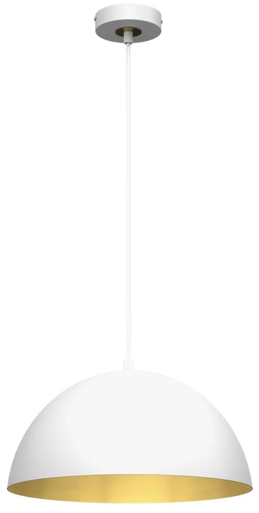 Lampa wisząca BETA WHITE/GOLD 1xE27 35cm