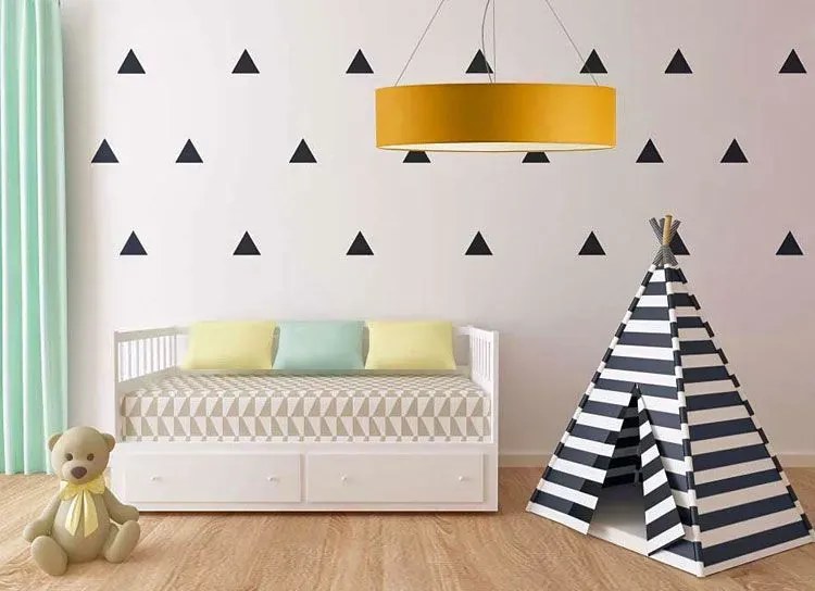 Lampa wisząca z dużym abażurem 80 cm - B4-A02