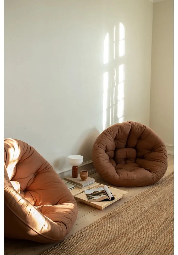 Fotel rozkładany Karup Design Nido Brown Ballo