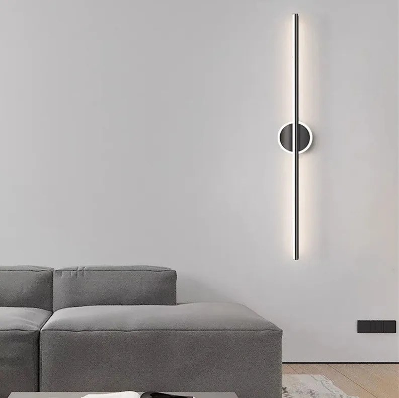 Kinkiet lampa wisząca LED metalowa AT83-1KL-Black