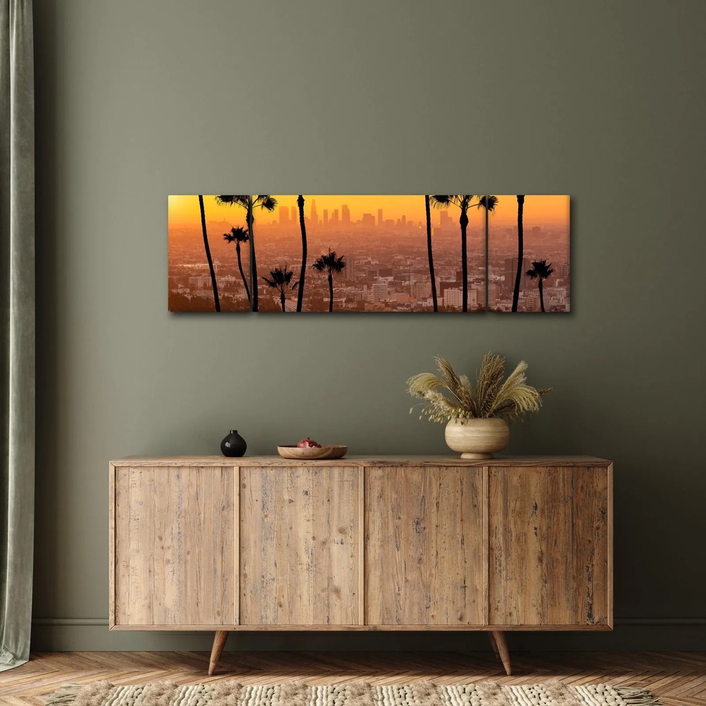 Obraz - Panorama Los Angeles (170x50 cm)
