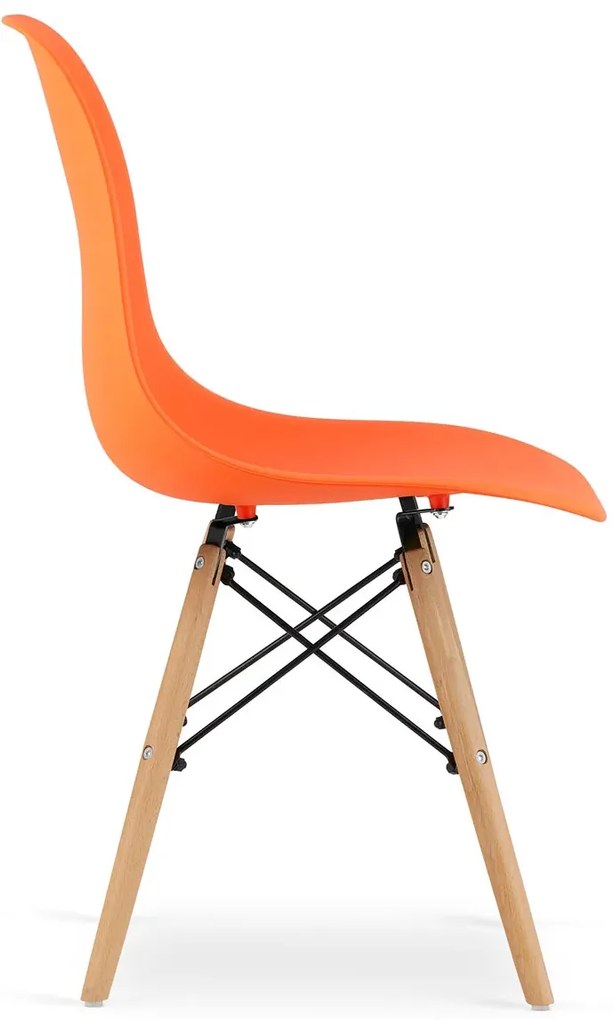 Komplet 4 Pomarańczowych Krzeseł K1-S84