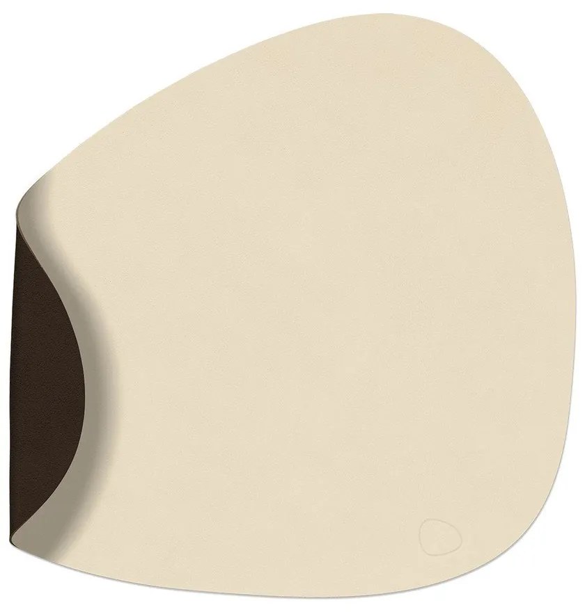 Mata stołowa ze skóry ekologicznej 37x44 cm Curve L Double Nupo – LIND DNA