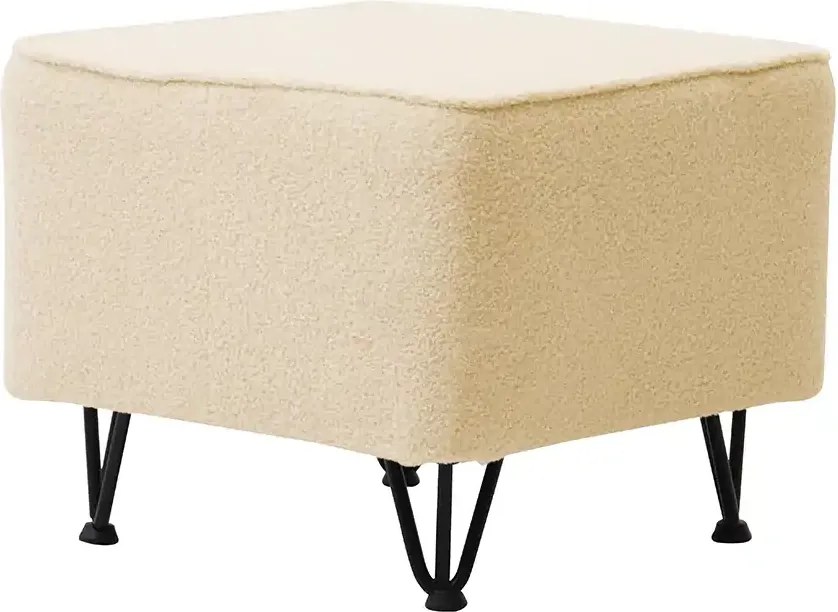 Podnóżek MARK 50 x 50 cm Kremowy