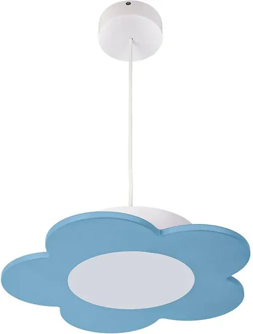 Błękitna lampa wisząca dla dzieci kwiatek - S200 S9-P15