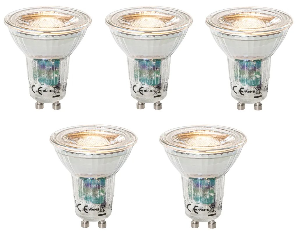 Zestaw 5 GU10 dimbare LED lamp 3W 200 lm 2200 - 6500K
