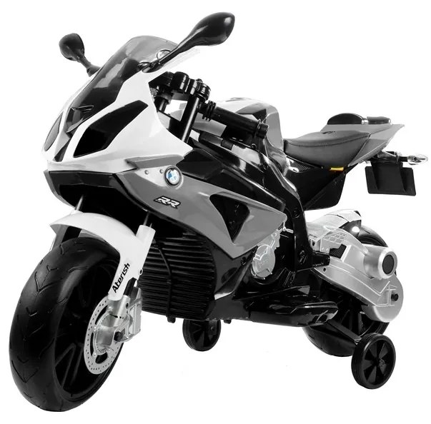 Motocykl motor na akumulator bmw s1000rr srebrny