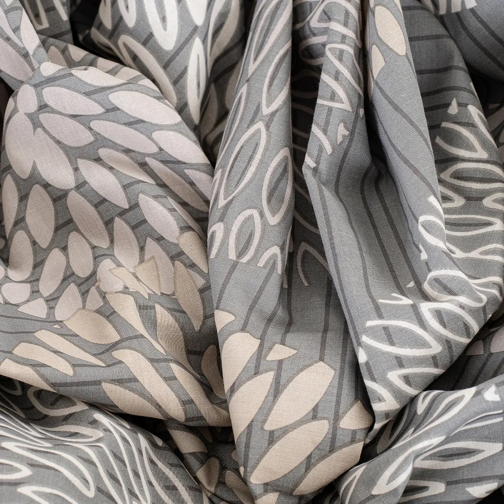 4Home Pościel bawełniana Grey Petals,, 140 x 220 cm, 70 x 90 cm