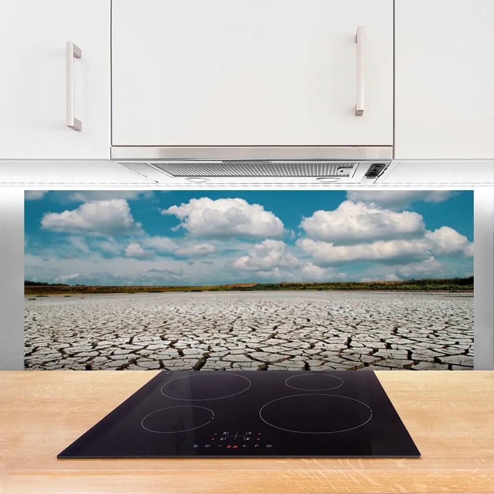 Panel Kuchenny Surowe Koryto Wyschniętej Rzeki