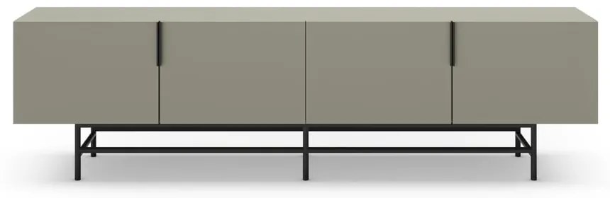 Zielonoszara szafka pod TV 200x63,5 cm Eldia – Marckeric