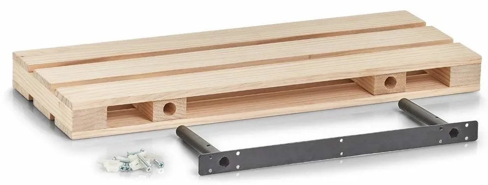 Półka dekoracyjna ścienna w formie palety, 60 x 23,5 cm, ZELLER