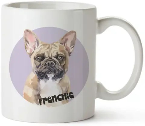 Bohemia Gifts Ceramiczny kubek - Frenchie, 350 ml
