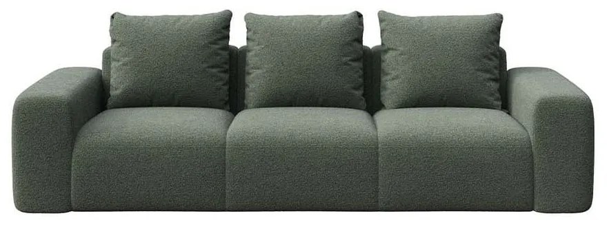 Zielona sofa z materiału bouclé 287 cm Monce – Rodier