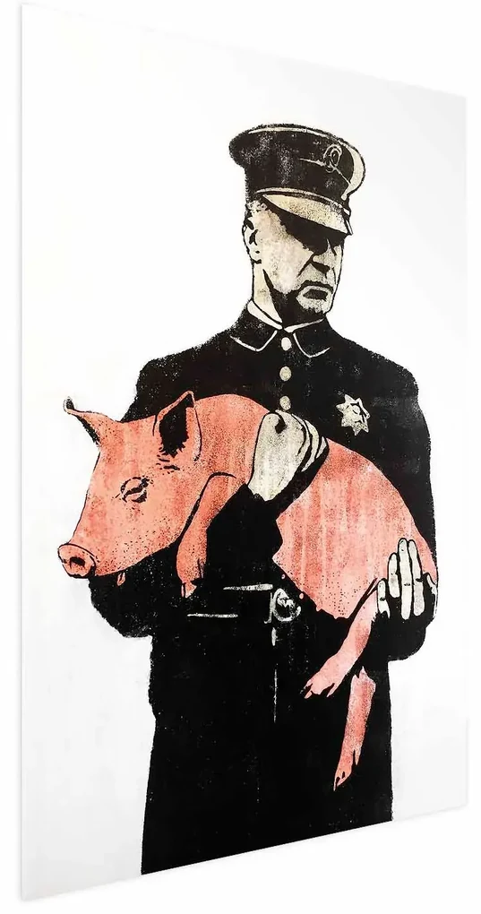 Plakat Policyjna świnia 21x30 cm bez ramy bez marginesu ARTGEIST B