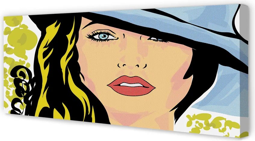 Fotoobraz na płótnie Kobieta w Kapeluszu