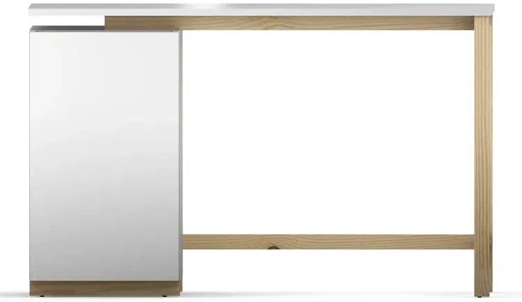 Białe skandynawskie biurko 120x60 - Sido
