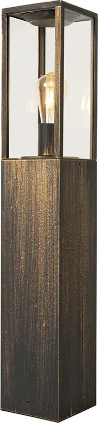 Stylowa lampa podłogowa ogrodowa antyczne złoto 80 cm IP44 - Charlois