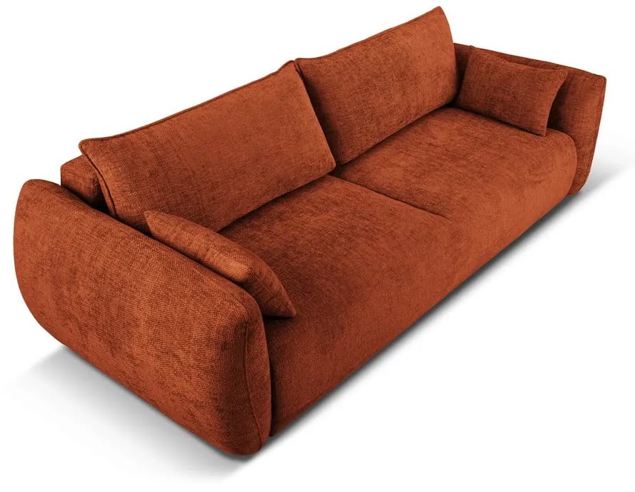 Pomarańczowa sofa 240 cm Matera – Cosmopolitan Design