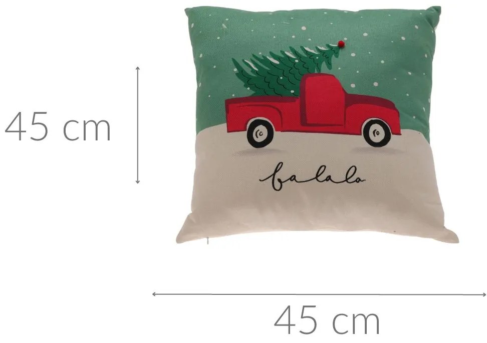 Poduszka dekoracyjna świąteczna OFF WHITE, 45 x 45 cm