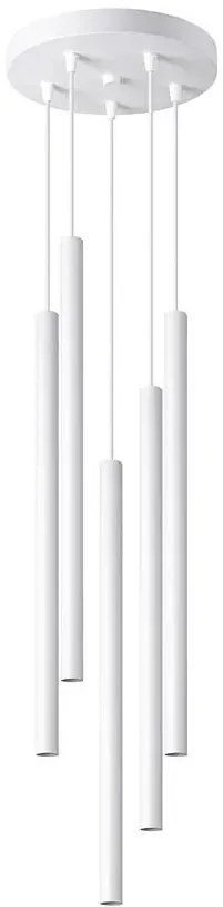 Biała nowoczesna lampa wisząca sople - 3X A382 M3-H27
