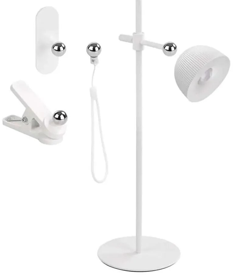 LED ładowalna lampa biurkowa 4w1 4,2W 3,7V 4000K biała, ściemnialna, magnetyczna