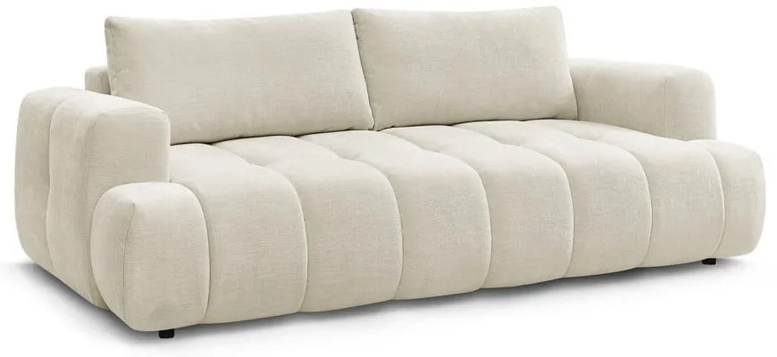 Beżowa rozkładana/ze schowkiem sofa 251 cm Fuji – Bobochic Paris