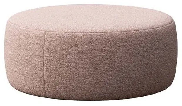 Różowy podnóżek z materiału bouclé Monce – Rodier