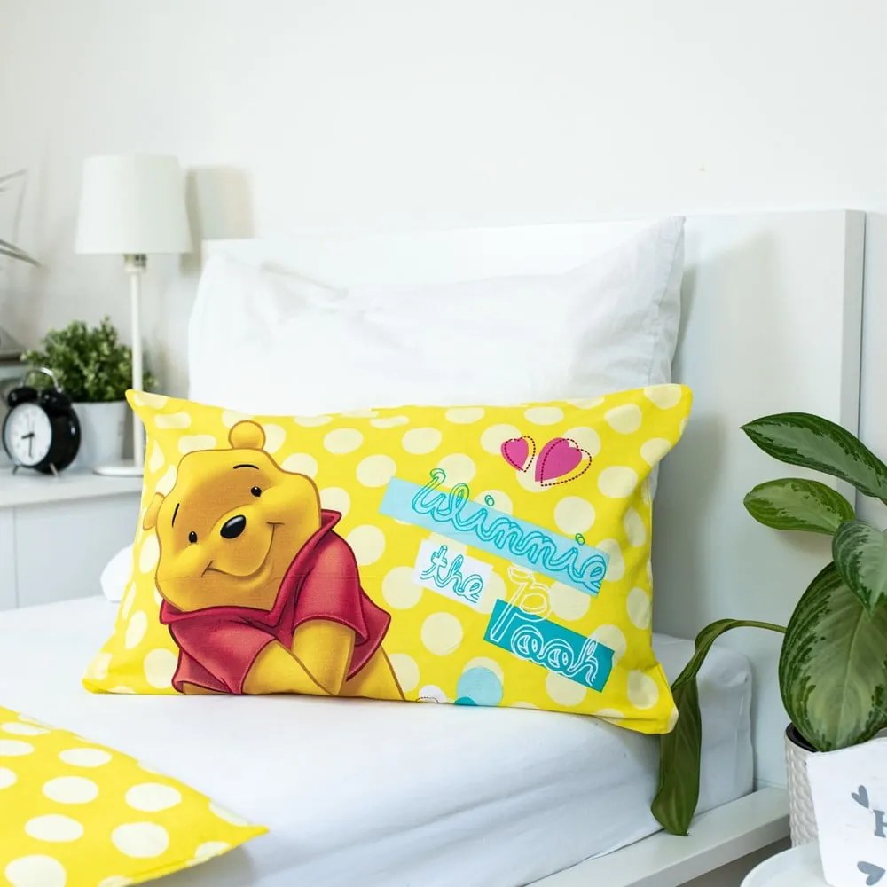 Żółta bawełniana pościel dziecięca do łóżeczka 135x100 cm WTP "Smile" – Jerry Fabrics