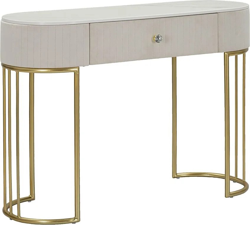 Konsola Montpellier Kremowa 100X40X75 cm