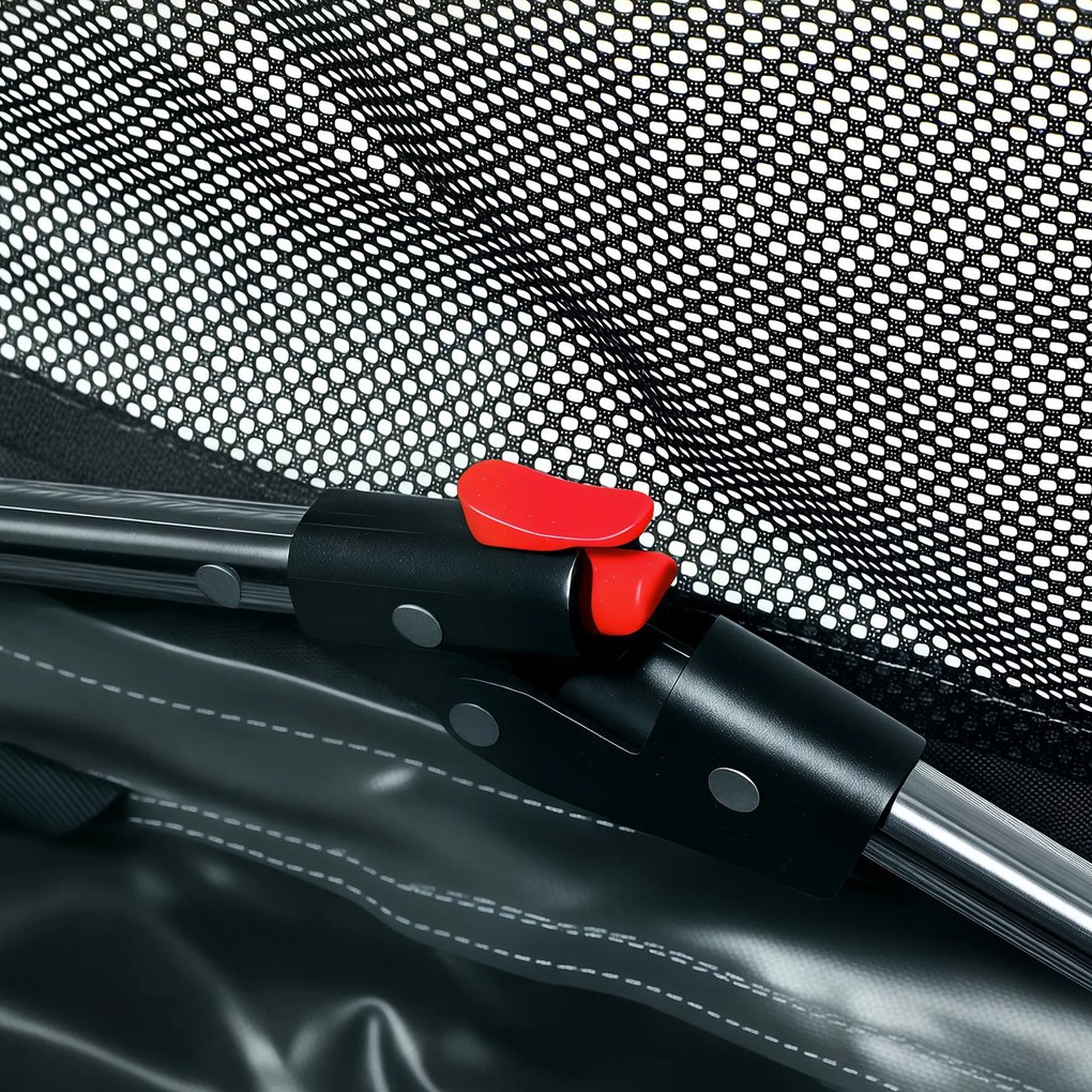 PawHut Składana transporterka dla psa z poduszką, zdejmowany i pralny pokrowiec z tkaniny Oxford dla psów do 38 kg, zielony militarny | Aosom PL