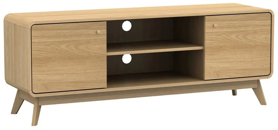 Szafka pod TV w dekorze dębu w naturalnym kolorze 140x53 cm Cassie – Støraa