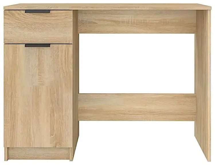 Proste biurko w kolorze dębu sonoma D3-N80