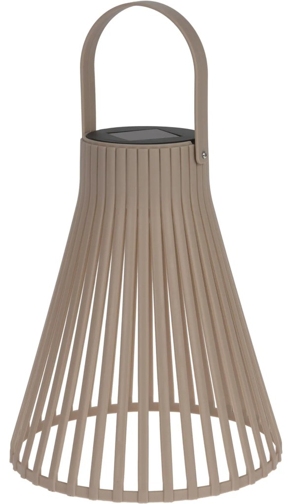 Lampion solarny, taupe, 23,5 cm
