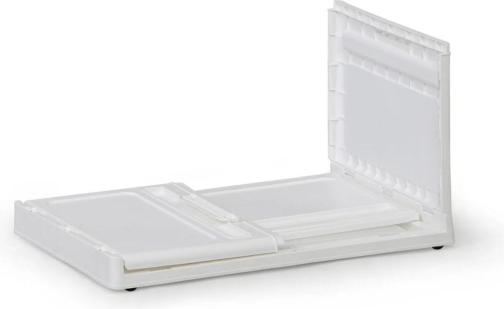Duży składany regałowy pojemnik XL 62 l, 558x360x310 mm, biały