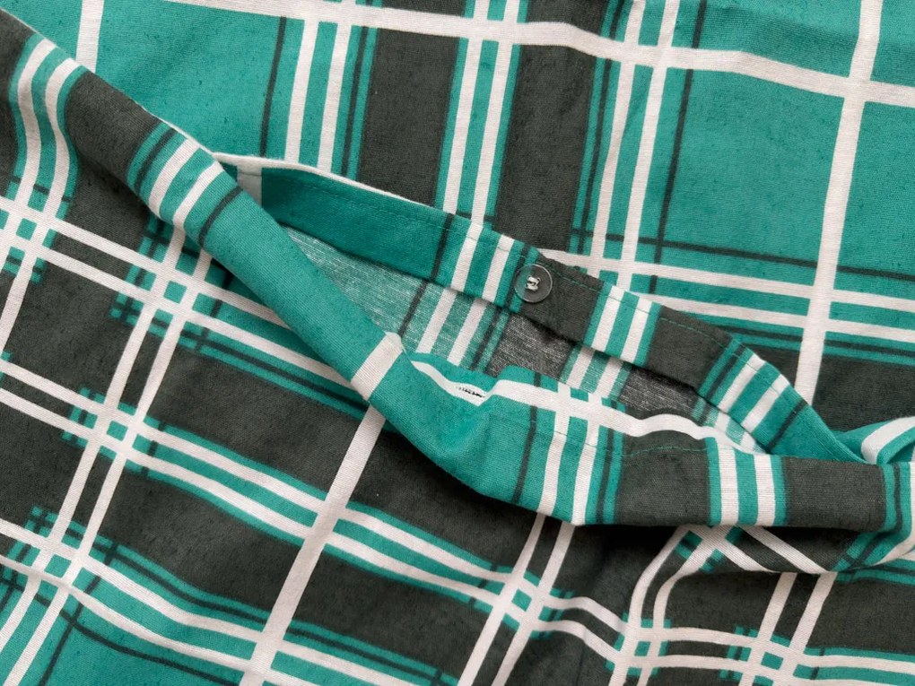 PrzytulneMieszkanie.pl PrzytulneMieszkanie.pl Flanelowa pościel KOSTKA zielona Rozmiar pościeli: 70 x 90 cm | 140 x 200 cm