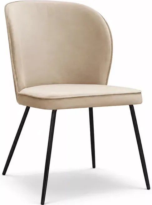 Nowoczesne tapicerowane krzesło Nev Ideal Black