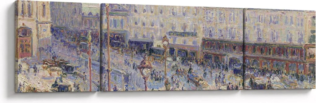 Obraz - Camille Pissarro, The Place du Havre, reprodukcje (170x50 cm)