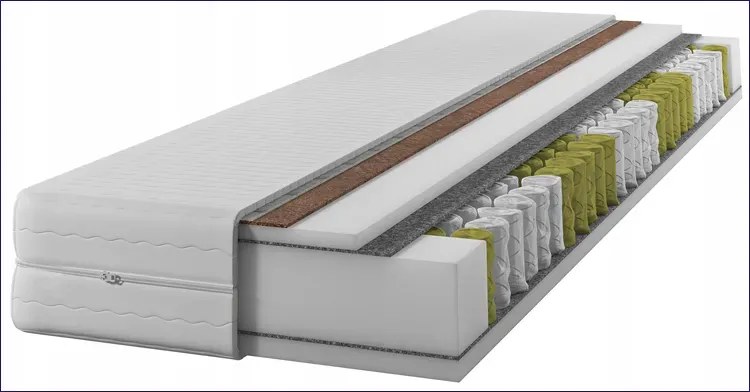 Materac kieszeniowy z kokosem 160x200 Vestirox 3X