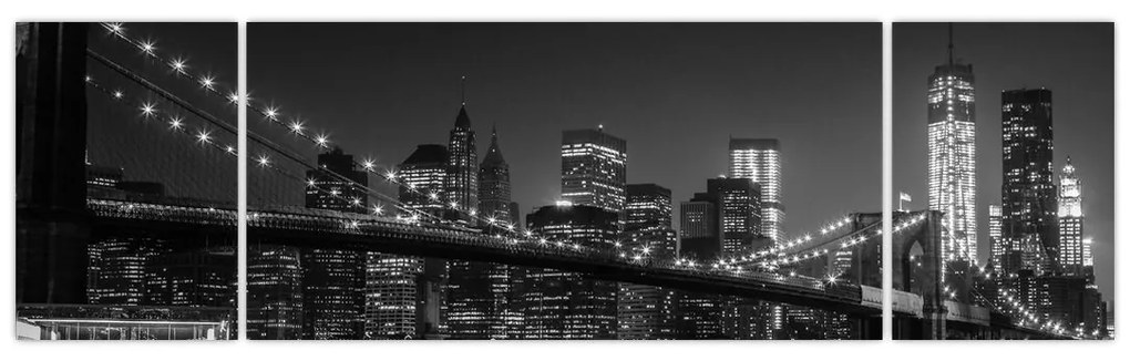 Obraz mostu Brooklyn Bridge w Nowym Jorku (170x50 cm)