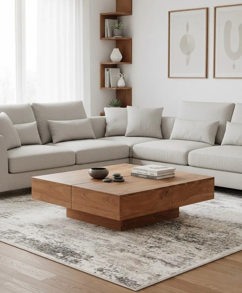 Szary dywan postarzany A5-F43