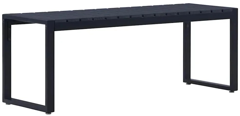 Czarna ławka ogrodowa 120,5 cm - Fordep