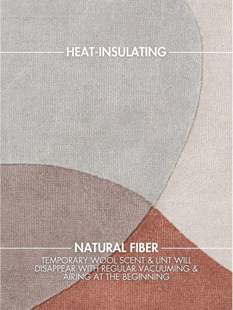 Beżowy wełniany dywan tkany ręcznie 160x230 cm Hackney Clarissa – Ted Baker