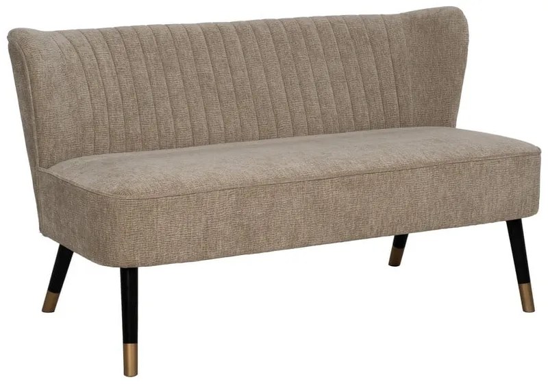 Beżowa sofa z tkaniny szenilowej 134 cm Glam – Ixia