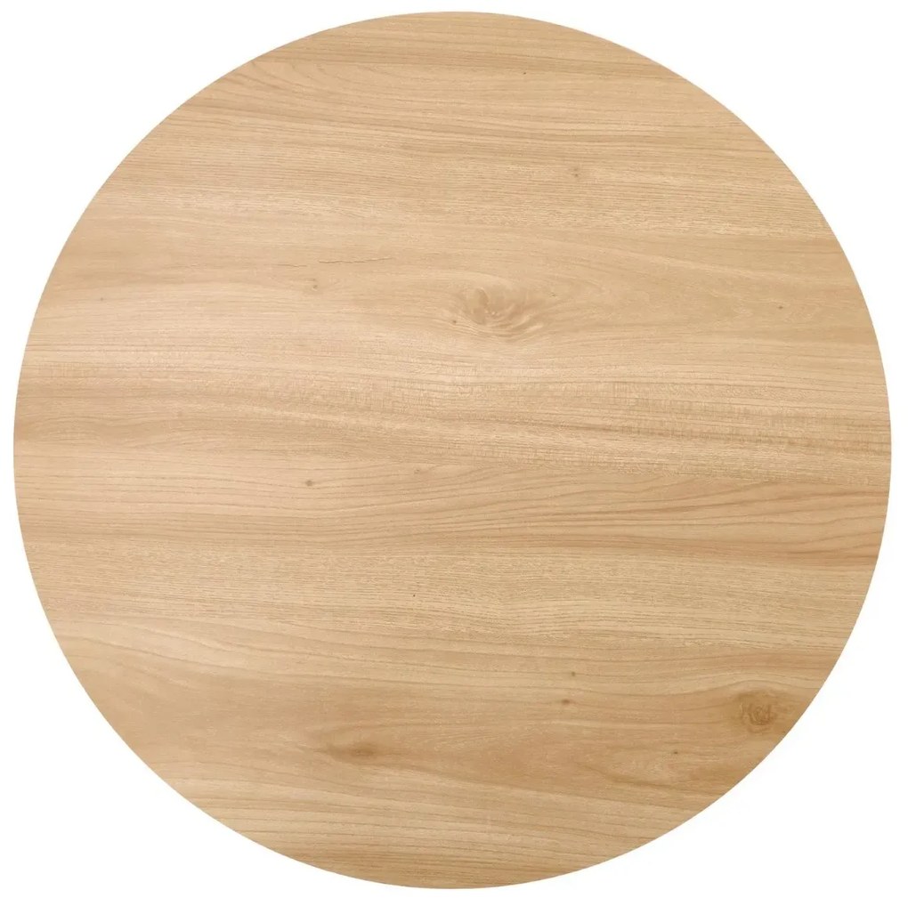 Stolik kawowy LEILA 60x60 dąb naturalny/czarny HALMAR